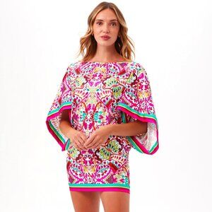 ✨ Limited Edition TRINA TURK Hawaiian Garden Farm Tunic Swim Cover-Up Rio Dress